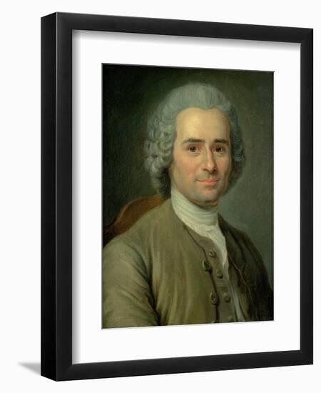 Jean-Jacques Rousseau (1712-78)-Maurice Quentin de La Tour-Framed Giclee Print