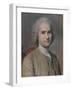 'Jean Jacques Rousseau', 1753-Maurice-quentin De La Tour-Framed Giclee Print