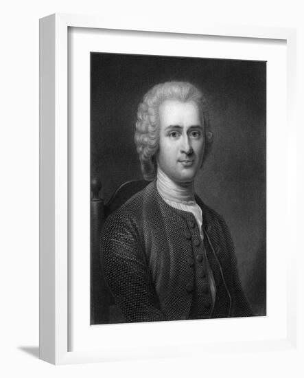 Jean-Jacques Rousseau, 18th Century French Political Philosopher-Robert Hart-Framed Giclee Print