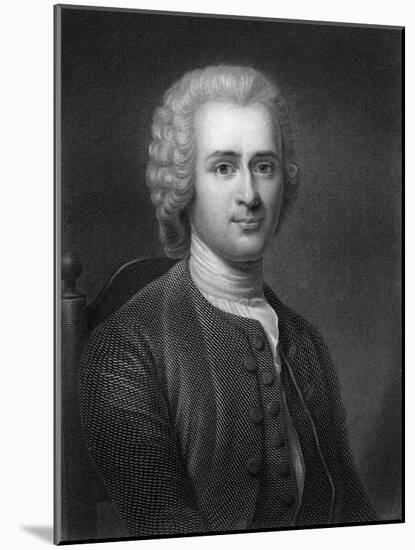 Jean-Jacques Rousseau, 18th Century French Political Philosopher-Robert Hart-Mounted Giclee Print