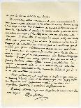 Letter from Jean Jaques Rousseau, 15th July 1764-Jean-Jacques Rousseau-Framed Giclee Print