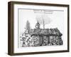 Jean-Jacques Rousseau's Hermitage in Ermenonville (Engraving) (See also 168374)-French-Framed Giclee Print