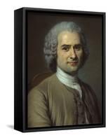 Jean-Jacques Rousseau-Maurice Quentin de La Tour-Framed Stretched Canvas