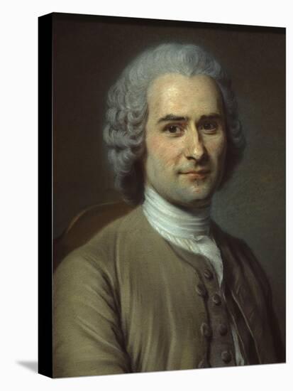 Jean-Jacques Rousseau-Maurice Quentin de La Tour-Stretched Canvas