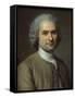 Jean-Jacques Rousseau-Maurice Quentin de La Tour-Framed Stretched Canvas