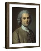 Jean-Jacques Rousseau-Maurice Quentin de La Tour-Framed Giclee Print