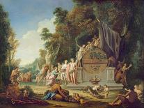 Fete Galante in Honour of Bacchus-Jean Jacques Spoede-Stretched Canvas