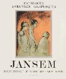 Expo Salon Du Dessin-Jean Jansem-Framed Collectable Print