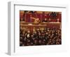 Jean Jaures (1859-1914) Speaking at the Tribune of the Chamber of Deputies, 1903-Jean Veber-Framed Giclee Print