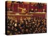 Jean Jaures (1859-1914) Speaking at the Tribune of the Chamber of Deputies, 1903-Jean Veber-Stretched Canvas