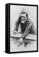 Jean Jaures in the Chamber of Deputies, June 1907-Henri Rudaux-Framed Stretched Canvas