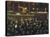 Jean Jaures Speaking in the Chamber of Deputies-Jean Veber-Stretched Canvas