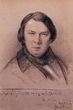 Portrait of Johanes Brahms Aged Twenty, 1853-Joseph Bonaventure Laurens-Framed Giclee Print