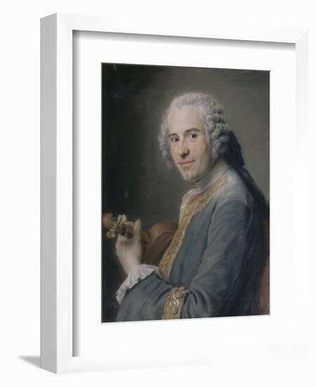 Jean-Joseph Cassanéa de Mondonville (1711-1772)-Maurice Quentin de La Tour-Framed Giclee Print