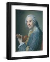 Jean-Joseph Cassanea De Mondonville, 1747-Maurice Quentin de La Tour-Framed Giclee Print