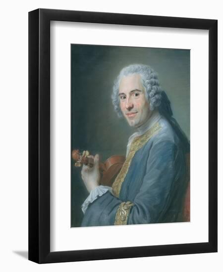 Jean-Joseph Cassanea De Mondonville, 1747-Maurice Quentin de La Tour-Framed Giclee Print