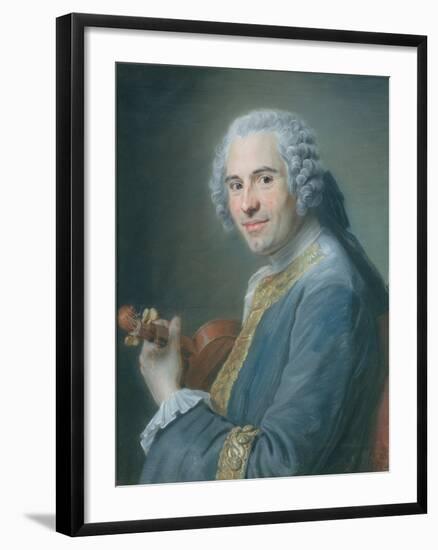 Jean-Joseph Cassanea De Mondonville, 1747-Maurice Quentin de La Tour-Framed Giclee Print