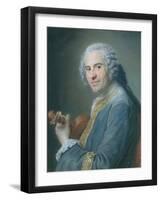 Jean-Joseph Cassanea De Mondonville, 1747-Maurice Quentin de La Tour-Framed Giclee Print