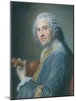 Jean-Joseph Cassanea De Mondonville, 1747-Maurice Quentin de La Tour-Mounted Giclee Print