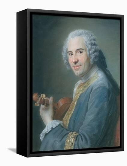 Jean-Joseph Cassanea De Mondonville, 1747-Maurice Quentin de La Tour-Framed Stretched Canvas