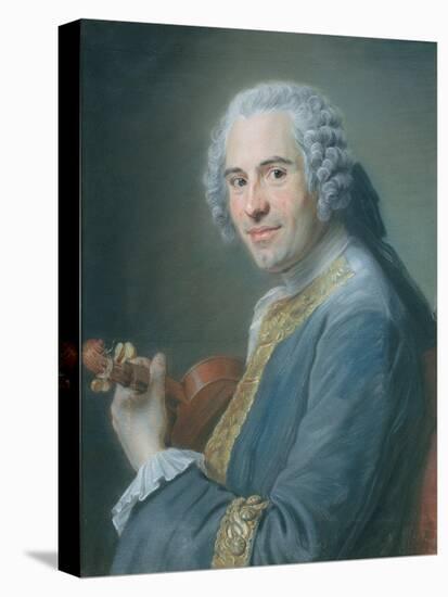 Jean-Joseph Cassanea De Mondonville, 1747-Maurice Quentin de La Tour-Stretched Canvas