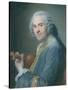 Jean-Joseph Cassanea De Mondonville, 1747-Maurice Quentin de La Tour-Stretched Canvas