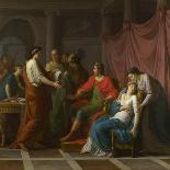 Virgil Reading the Aeneid to Augustus and Octavia, 1787-Jean-Joseph Taillasson-Framed Giclee Print