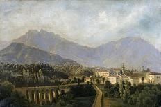 View of the Grottaferrata Monastery, 1844 (Oil on Canvas)-Jean Joseph Xavier Bidauld-Giclee Print