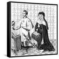 Jean Jouvenel Des Ursins His Wife, Michelle De Vitry, Praying, 14th or 15th Century-null-Framed Stretched Canvas