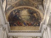 Chapelle Royale, vue intérieure: Cul de four au-dessus da la tribune : La descente du Saint Esprit-Jean Jouvenet-Stretched Canvas