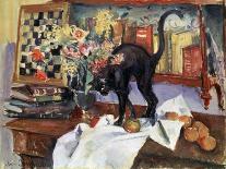 Still Life with a Cat, 1912-Jean Joveneau-Stretched Canvas