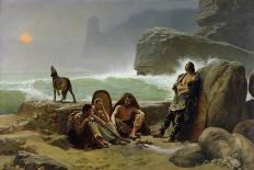 The Reading of the Bible by the Rabbis, a Souvenir of Morocco, 1882-Jean Jules Antoine Lecomte du Nouy-Giclee Print