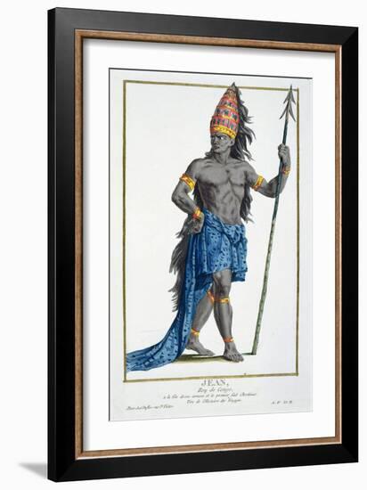 Jean, King of the Congo, Engraved by Pierre Duflos-null-Framed Giclee Print