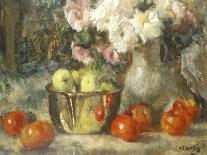 Still Life with Fruits and Flowers-Jean Laudry-Stretched Canvas