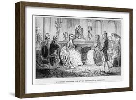 Jean Le Rond D'Alembert at the Salon of Mme Du Deffant and Mlle De Lespinasse-Louis Figuier-Framed Giclee Print