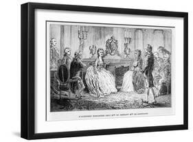 Jean Le Rond D'Alembert at the Salon of Mme Du Deffant and Mlle De Lespinasse-Louis Figuier-Framed Giclee Print