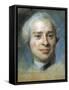 Jean Le Rond D'Alembert-Maurice Quentin de La Tour-Framed Stretched Canvas