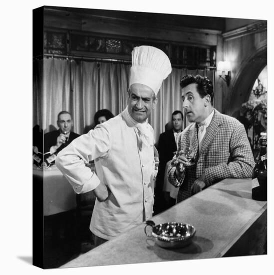 Jean Lefebvre and Louis de Funès: Le Gentleman D'Epsom, 1962-Marcel Dole-Stretched Canvas