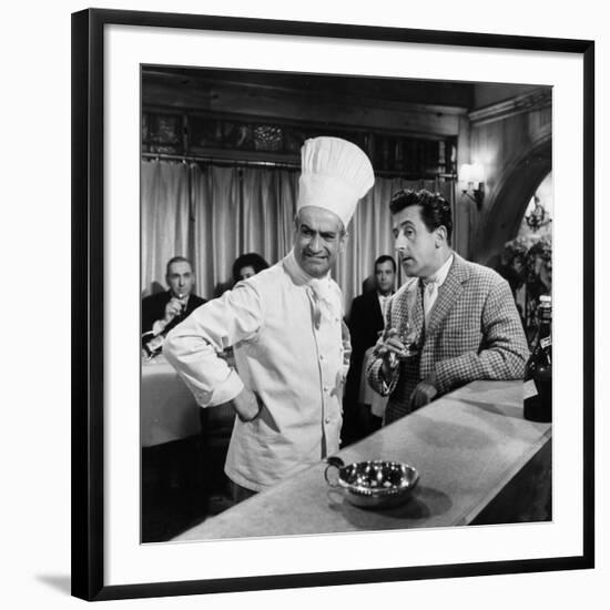 Jean Lefebvre and Louis de Funès: Le Gentleman D'Epsom, 1962-Marcel Dole-Framed Photographic Print