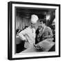 Jean Lefebvre and Louis de Funès: Le Gentleman D'Epsom, 1962-Marcel Dole-Framed Photographic Print