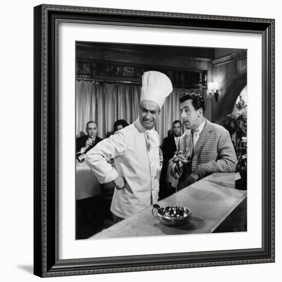 Jean Lefebvre and Louis de Funès: Le Gentleman D'Epsom, 1962-Marcel Dole-Framed Photographic Print