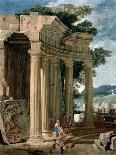 Hermit Among the Ruins, 1637-1638-Jean Lemaire-Giclee Print