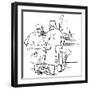 Jean Louis Forain Drawing-Jean Louis Forain-Framed Giclee Print