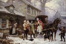 Home for Christmas, 1784-Jean Louis Gerome Ferris-Stretched Canvas