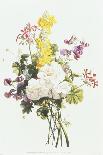 Bouquet of Foxglove, Poppy and Peonie-Jean Louis Prevost-Giclee Print