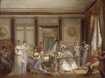 L'impératrice Joséphine reçoit à la Malmaison la visite du Tsar Alexandre Ier, à qui elle-Jean Louis Victor Viger du Vigneau-Framed Giclee Print