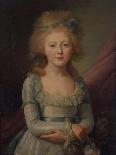 Portrait of Ekaterina Stroganov as a Child, 1780-89 (Oil on Canvas)-Jean Louis Voille-Giclee Print