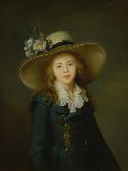 Portrait of Ekaterina Stroganov as a Child, 1780-89 (Oil on Canvas)-Jean Louis Voille-Giclee Print