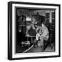 Jean Marais Painting His Selfportrait-Marcel Begoin-Framed Photographic Print