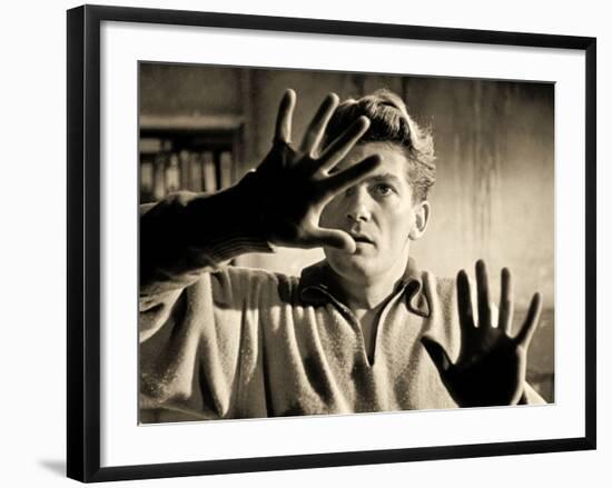 Jean Marais Playing the Part of Orpheus, 1950-null-Framed Photographic Print